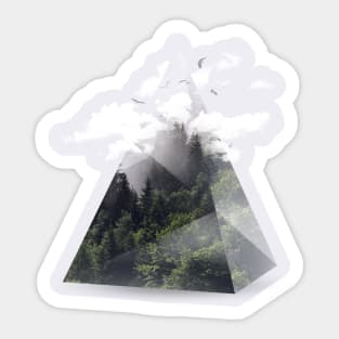 Forest Triangle Sticker